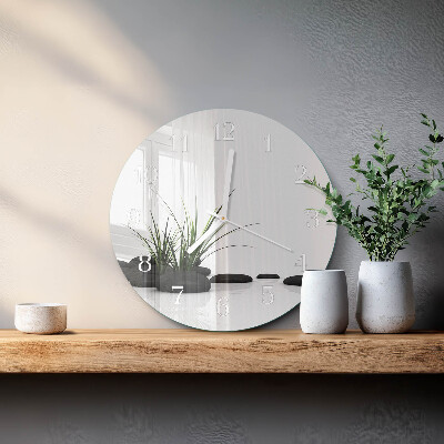 Horloge ronde Pierres