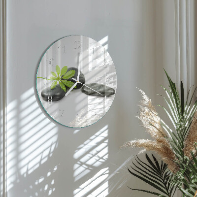 Horloge ronde Pierres