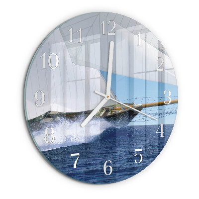 Horloge ronde Voilier