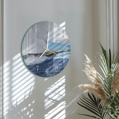 Horloge ronde Voilier