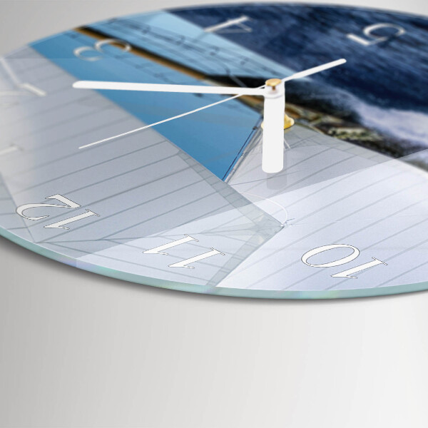 Horloge ronde Voilier