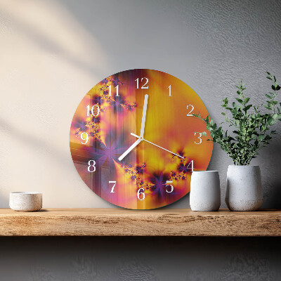 Horloge ronde Fleurs