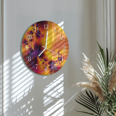 Horloge ronde Fleurs