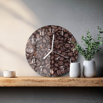 Horloge ronde Café en grains