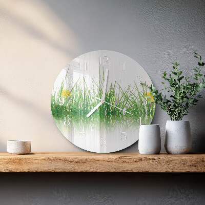 Horloge ronde Herbe