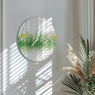 Horloge ronde Herbe