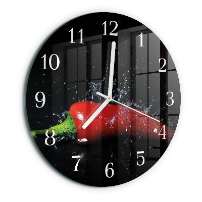 Horloge ronde piments