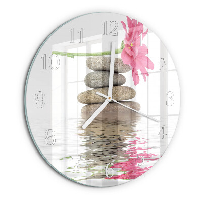 Horloge ronde Pierres