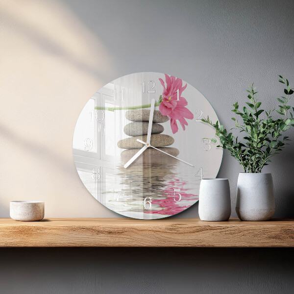 Horloge ronde Pierres