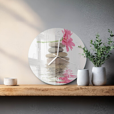 Horloge ronde Pierres