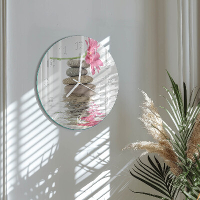 Horloge ronde Pierres