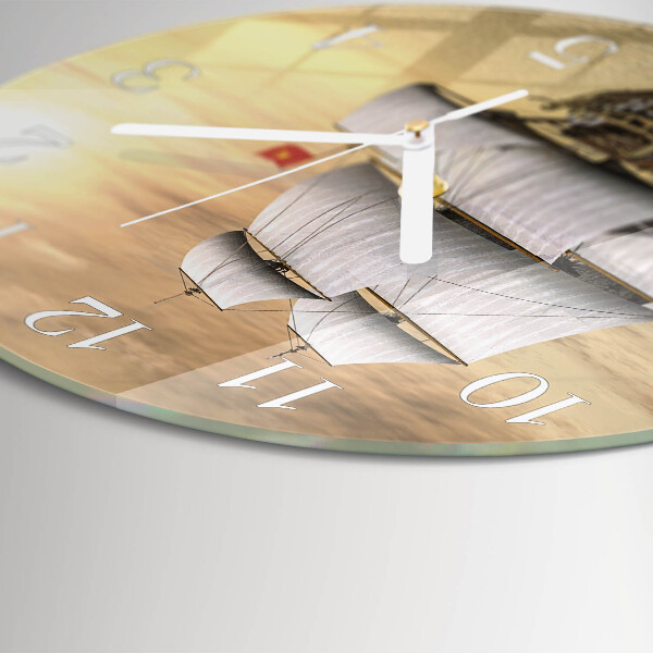 Horloge ronde Bateau