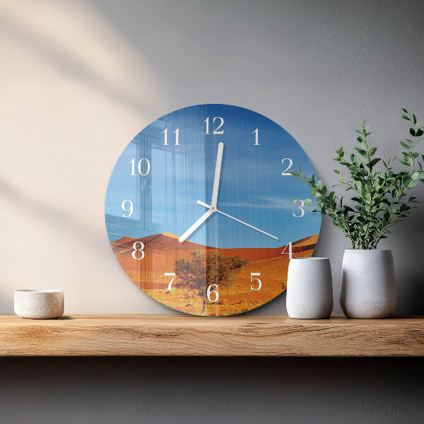 Horloge ronde Désert