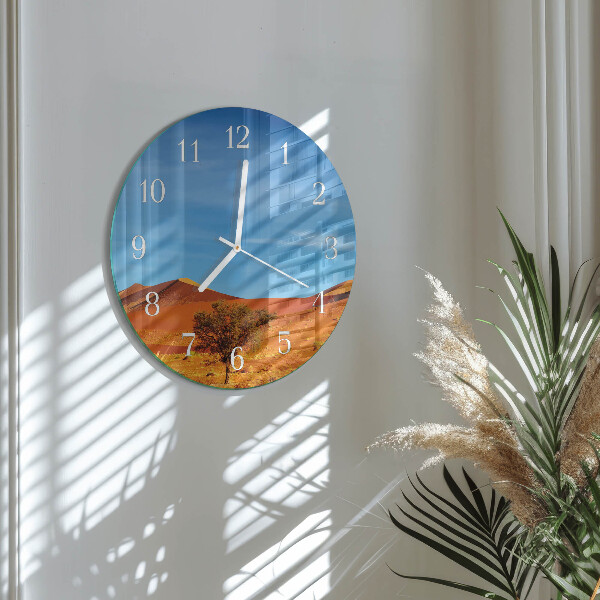 Horloge ronde Désert