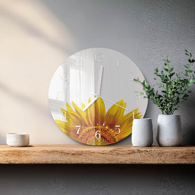 Horloge ronde Fleur