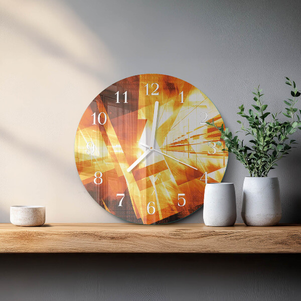 Horloge ronde Abstraction