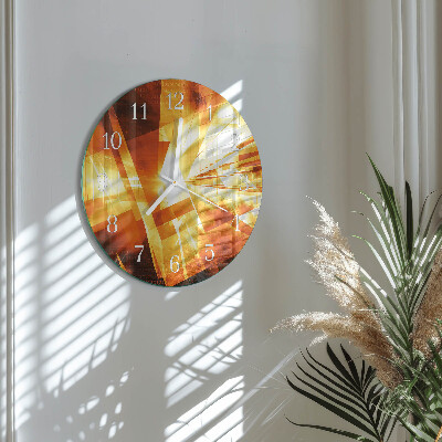 Horloge ronde Abstraction