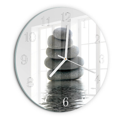 Horloge ronde Pierres