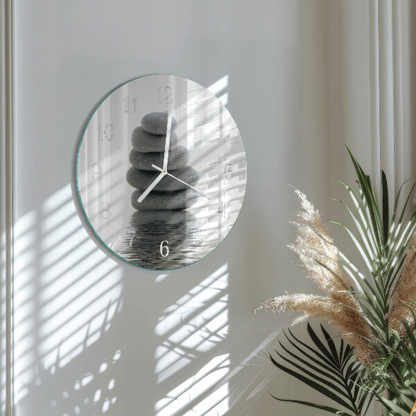 Horloge ronde Pierres