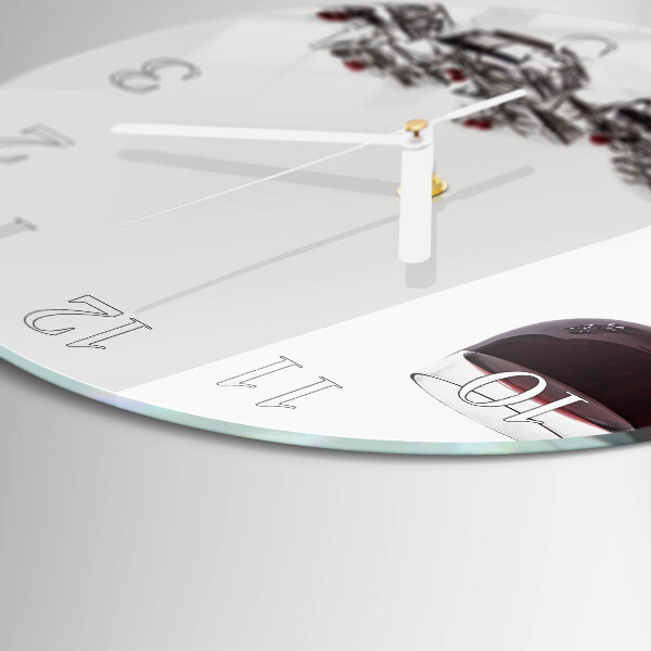 Horloge ronde Verre à vin