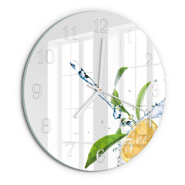 Horloge ronde Citrique