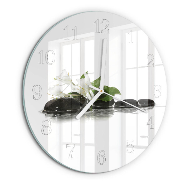 Horloge ronde Pierres Zen