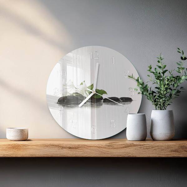 Horloge ronde Pierres Zen