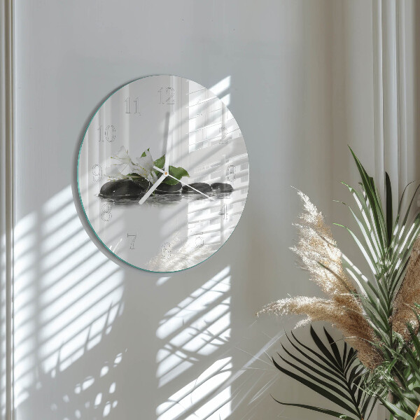 Horloge ronde Pierres Zen