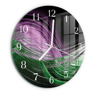 Horloge ronde Art abstrait