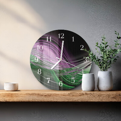 Horloge ronde Art abstrait