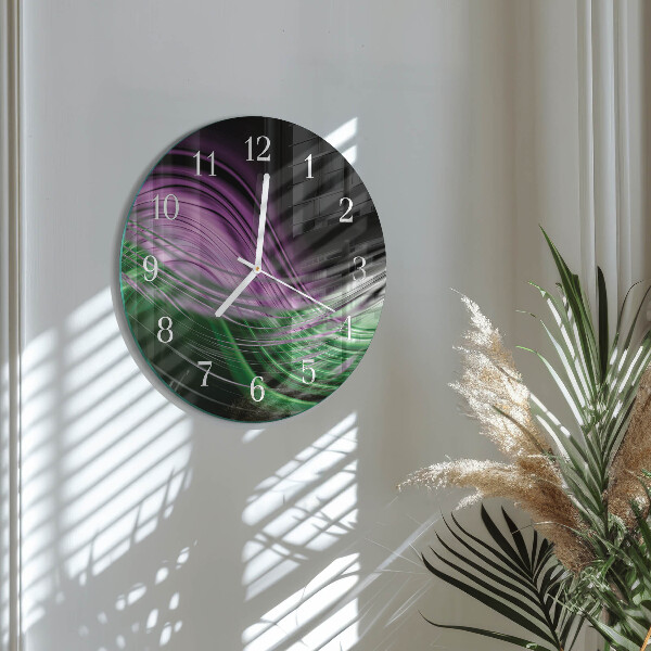 Horloge ronde Art abstrait