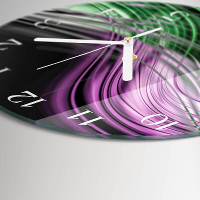 Horloge ronde Art abstrait