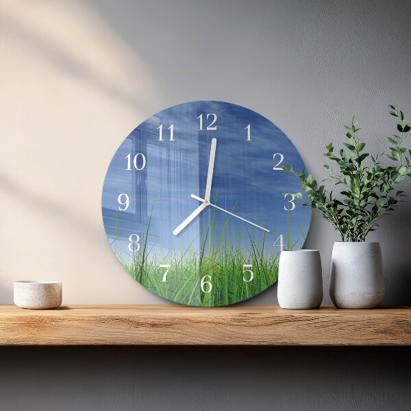 Horloge ronde Herbe