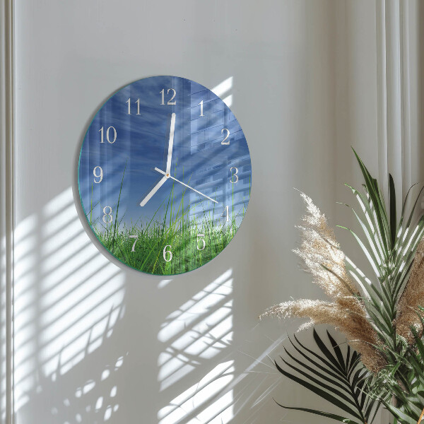 Horloge ronde Herbe
