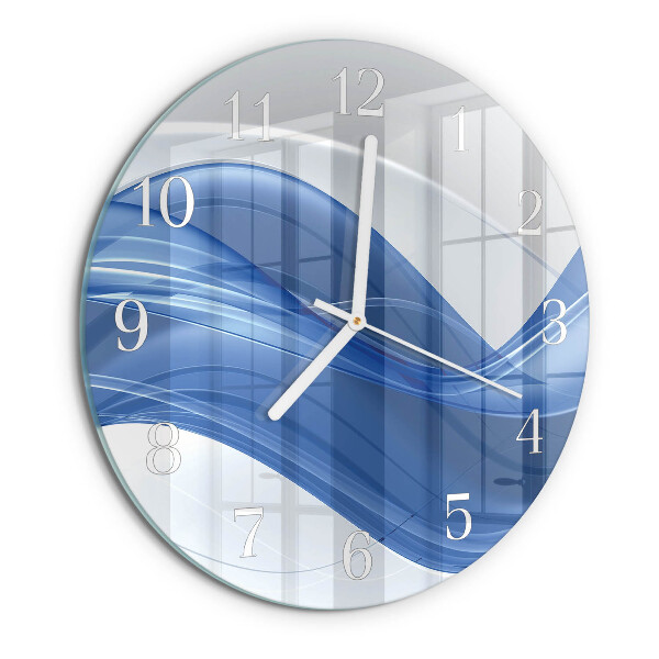 Horloge ronde Lignes abstraites