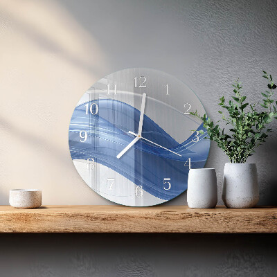 Horloge ronde Lignes abstraites