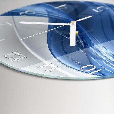 Horloge ronde Lignes abstraites