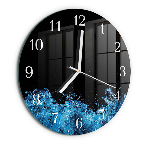 Horloge ronde Eau