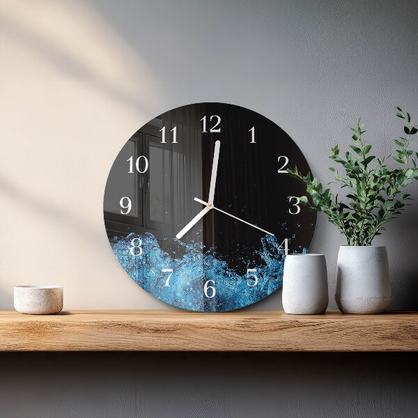 Horloge ronde Eau