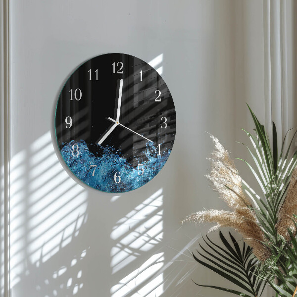Horloge ronde Eau