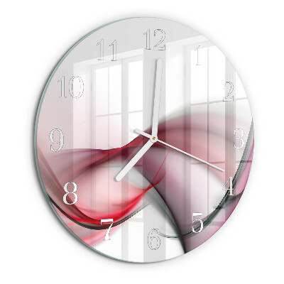 Horloge ronde Art abstrait