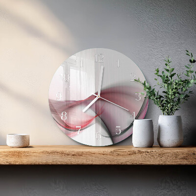 Horloge ronde Art abstrait