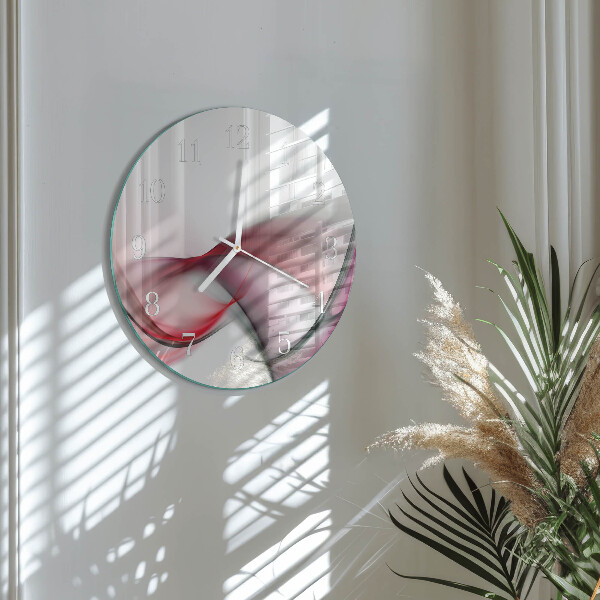 Horloge ronde Art abstrait