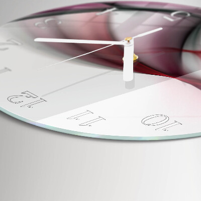 Horloge ronde Art abstrait