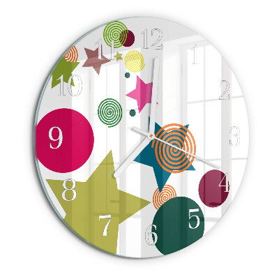 Horloge ronde Étoiles