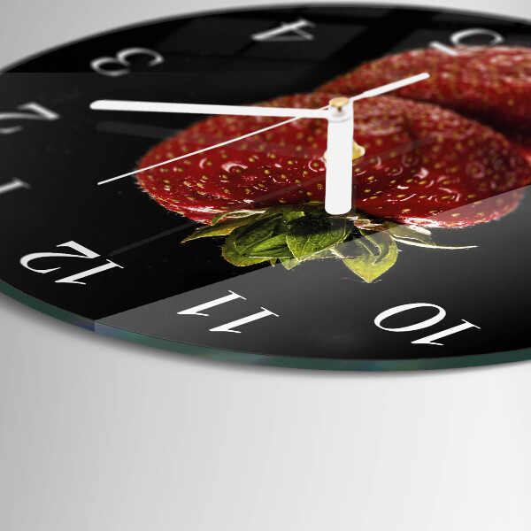 Horloge ronde Fraise