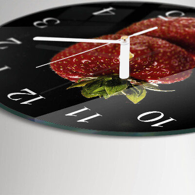 Horloge ronde Fraise