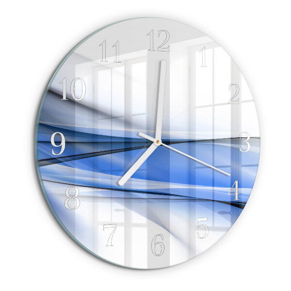 Horloge ronde Lignes abstraites