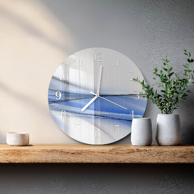 Horloge ronde Lignes abstraites