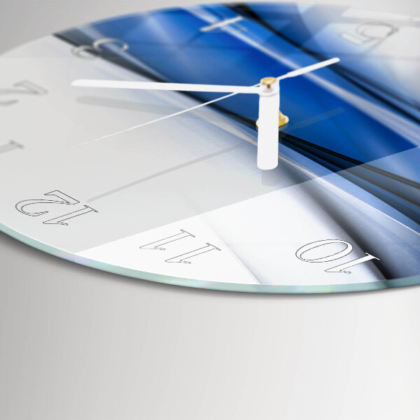 Horloge ronde Lignes abstraites